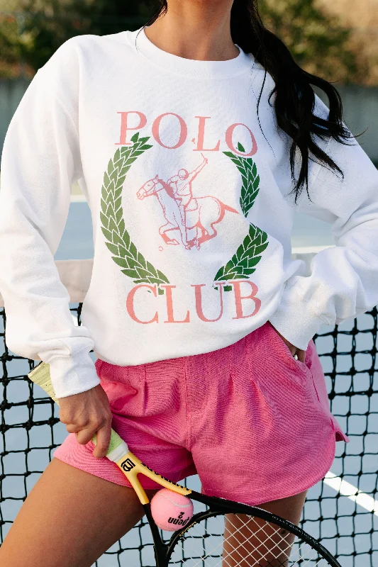 ""Polo Club"" Graphic - Multiple Shirt Options (White) - Print On Demand