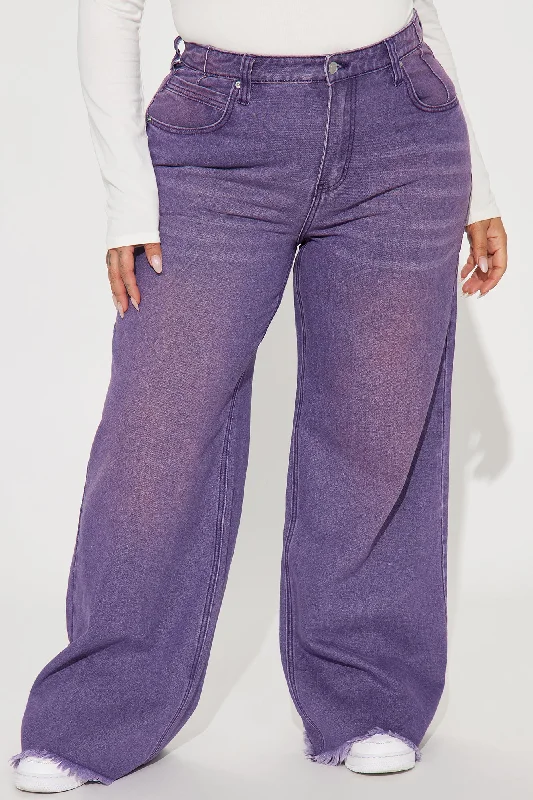 Ashtin Baggy Jeans - Purple