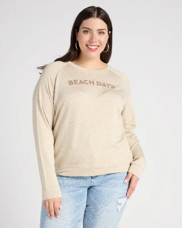 Plus Size Beach Days Graphic Sweatshirt