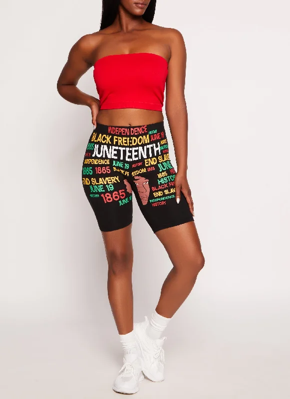 Juneteenth Graphic Biker Shorts