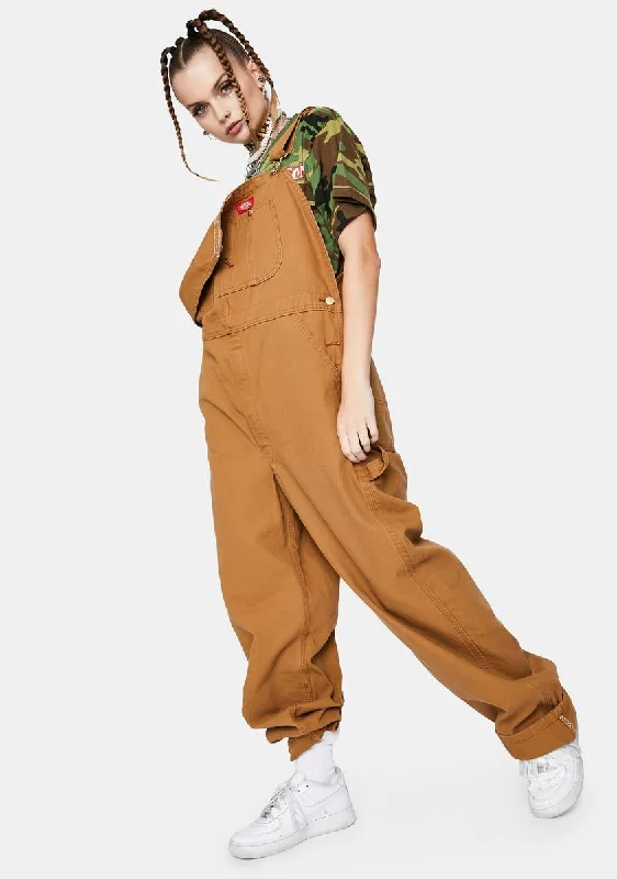 Brown Duck Bib Overalls