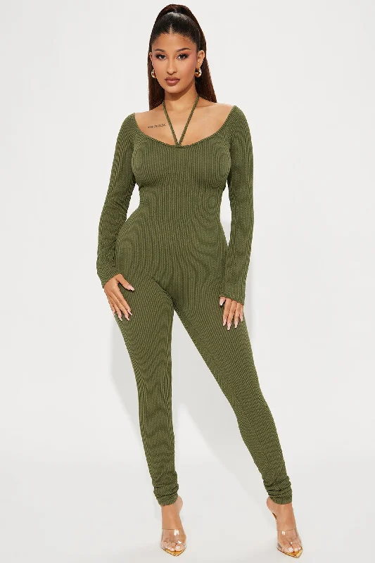 Comfort And Chic Jumpsuit - Olive