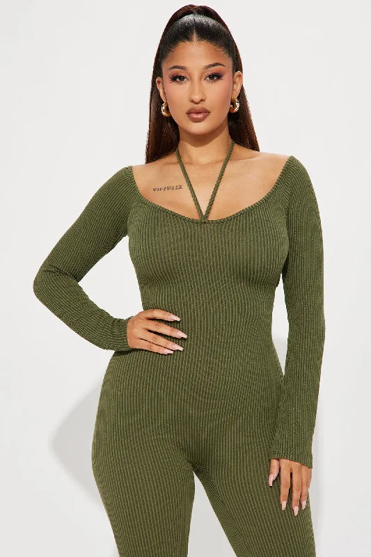 Comfort And Chic Jumpsuit - Olive