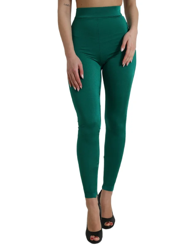 Dolce & Gabbana  Nylon Stretch Slim Leggings Women's Pants