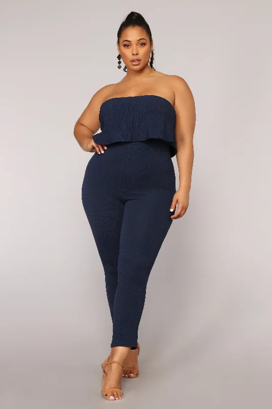 Don't Change Jumpsuit - Navy