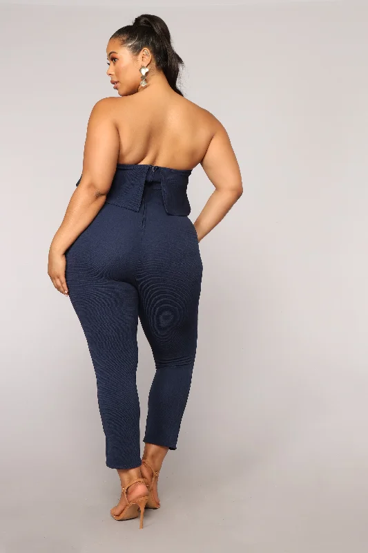 Don't Change Jumpsuit - Navy