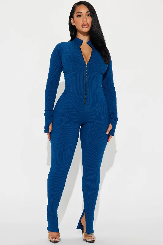 Juliet Snatched Jumpsuit - Navy