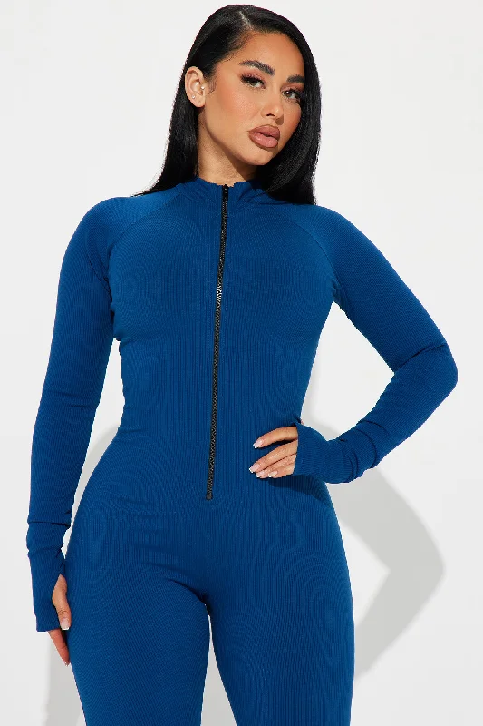 Juliet Snatched Jumpsuit - Navy