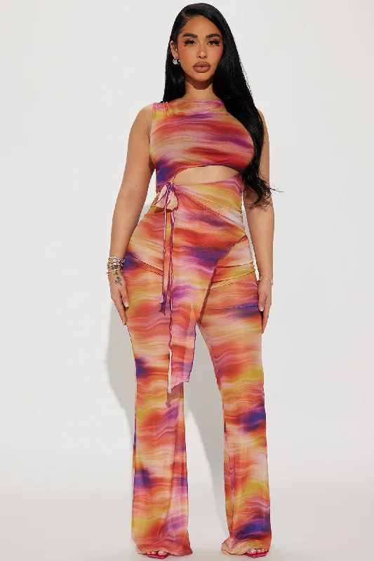 Kamali Jumpsuit - Orange/combo