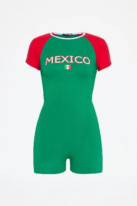 Mexico Romper - Green/combo