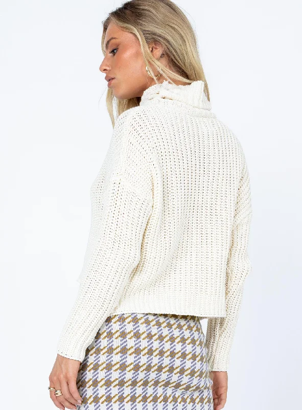 Albie Turtleneck Sweater Cream