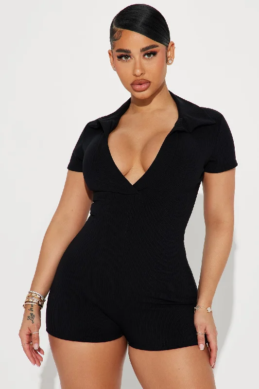 Shantel Snatched Romper - Black