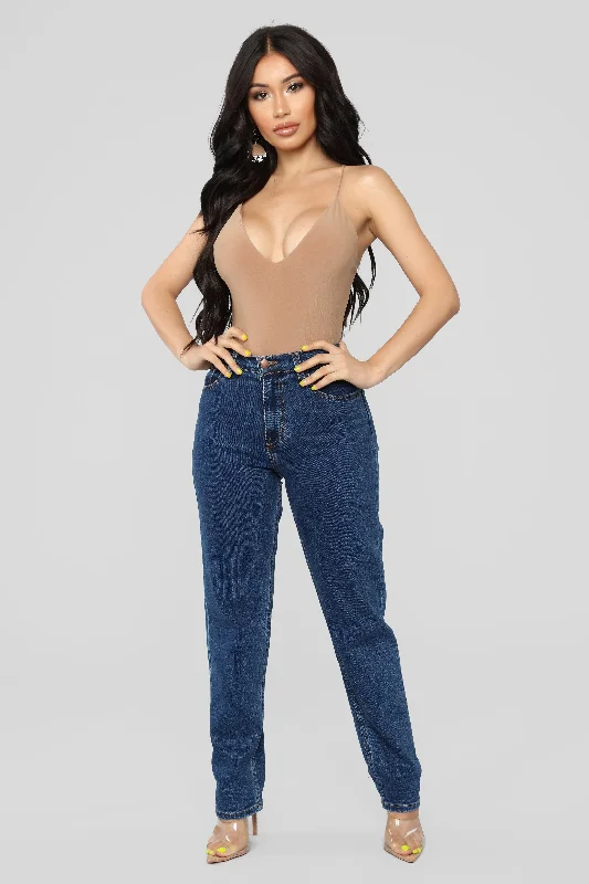 Sleek And Slay Bodysuit - Mocha