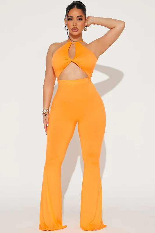 Stay With You Jumpsuit - Orange