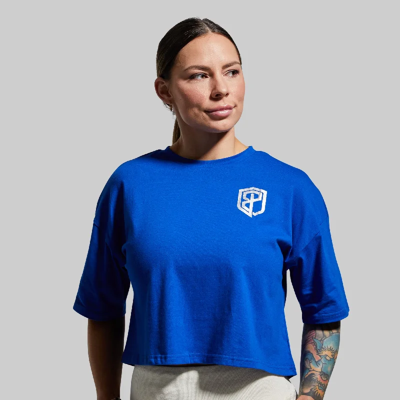 Training Crop Tee (Electric Royal)