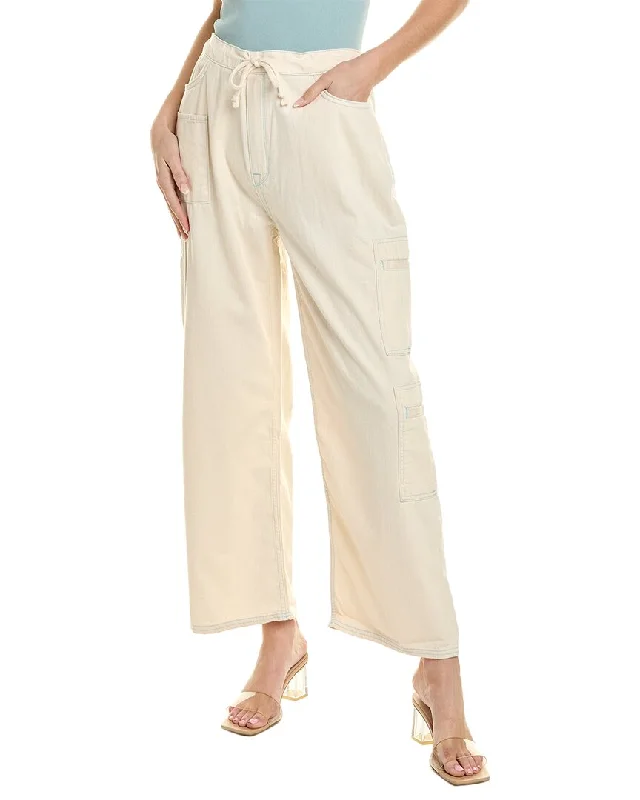 Triarchy Ms. Madge Drawstring White Cargo Jean