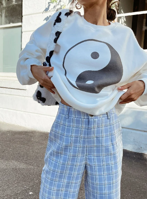 Yin Yang Sweatshirt White