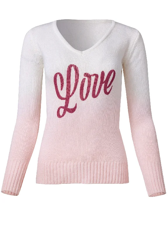 Love sweater - Pink Multi