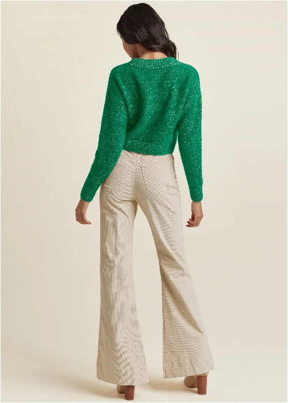 V-Neck sweater - Emerald