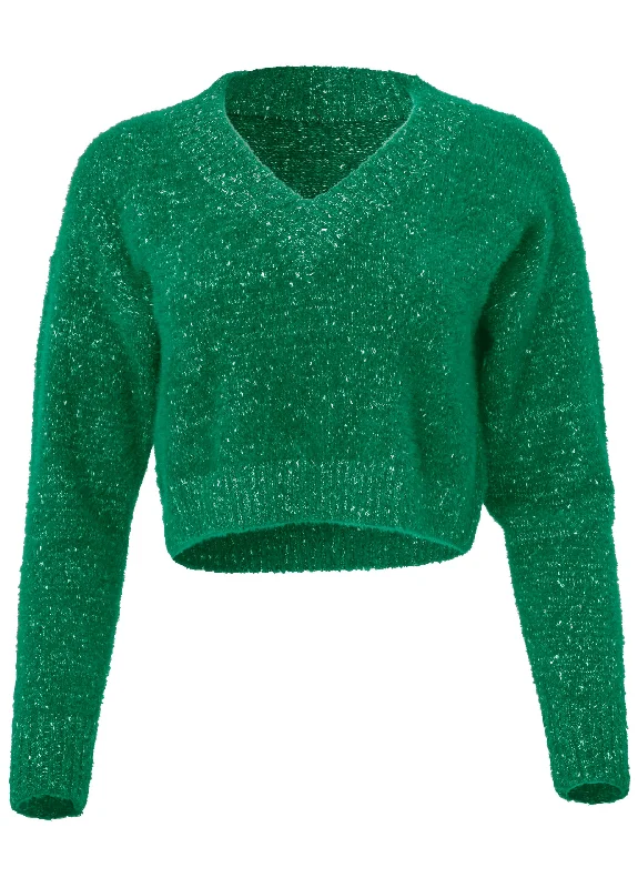 V-Neck sweater - Emerald