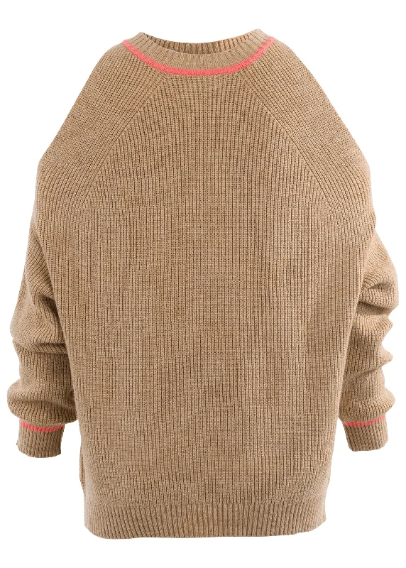 Cold shoulder sweater - Camel