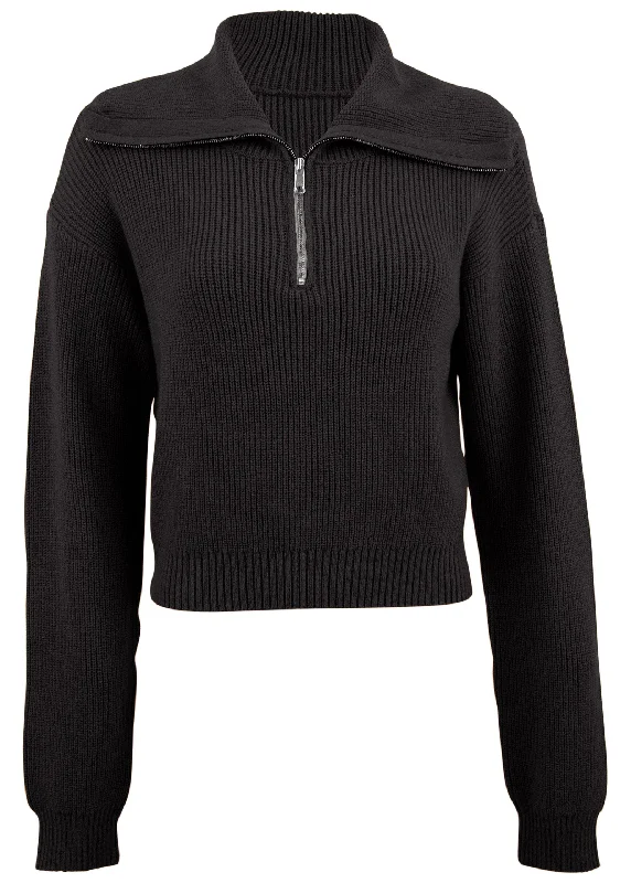 Quarter zip pullover - Black