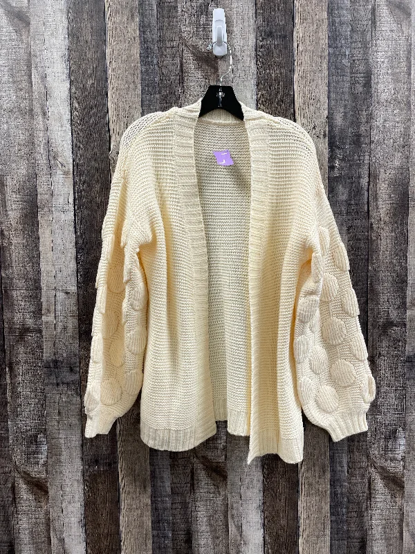 Beige Sweater Cardigan Cmf, Size M