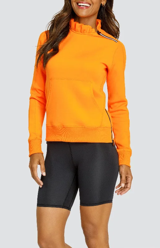 Condoleezza Vibrant Orange Pullover