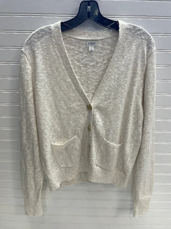 Cream Sweater Cardigan J. Crew, Size L