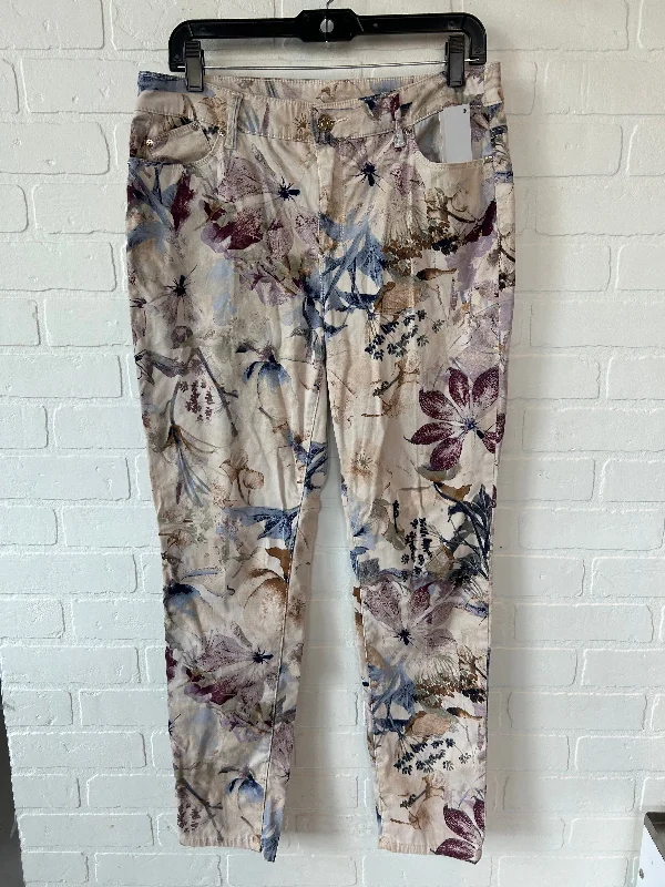 Pants Chinos & Khakis By Chicos In Floral Print, Size: 10