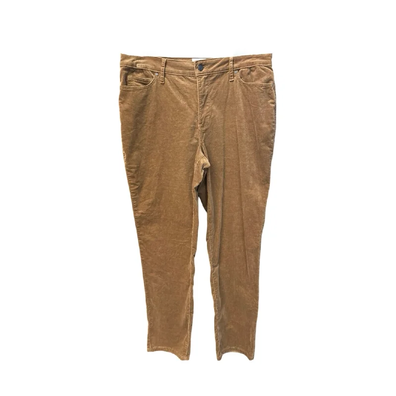 Pants Corduroy By Croft And Barrow In Brown, Size: 12