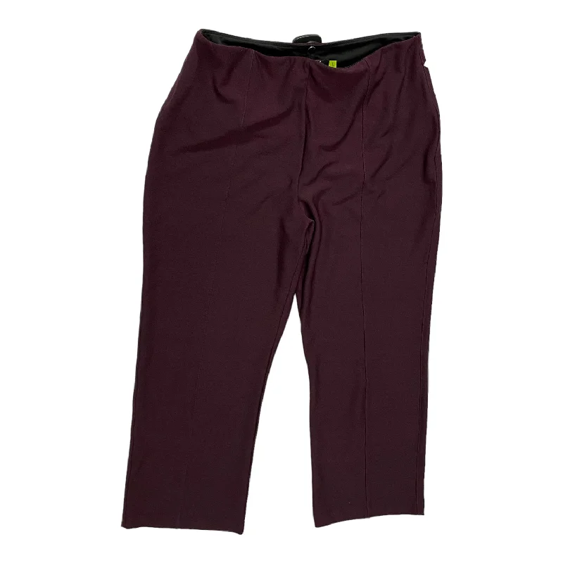 Pants Cropped By Lysse In Purple, Size: L