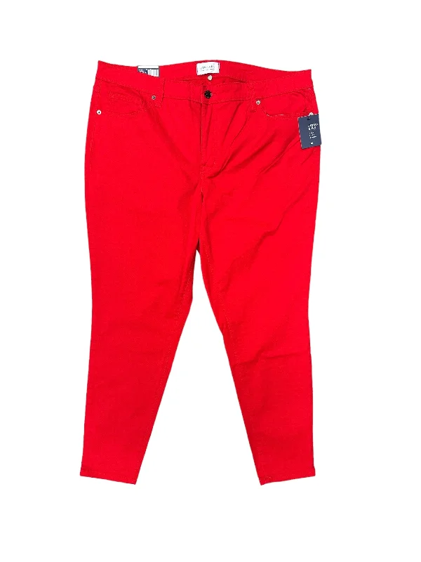 Pants Other By Crown And Ivy In Red, Size: 18