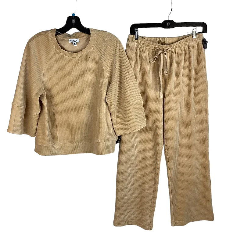 Pants Set 2pc By Current Air In Cream, Size: M & S