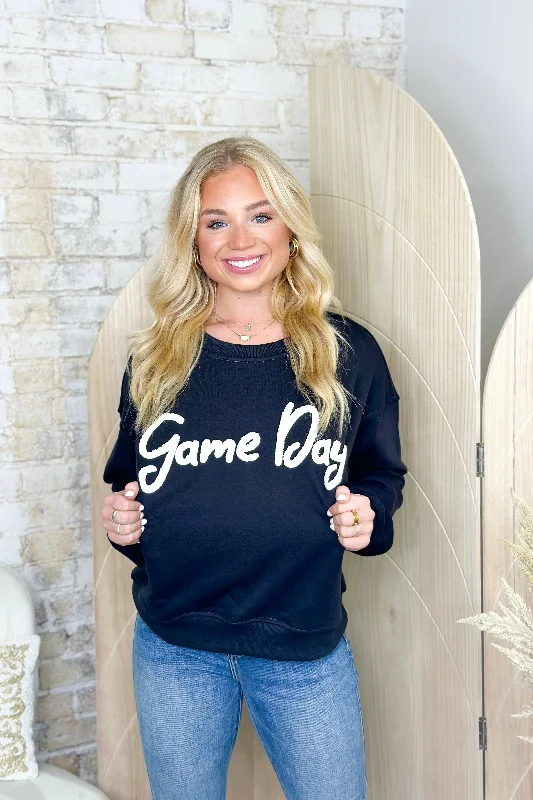 Charcoal Game Day Boxy Sweatshirt