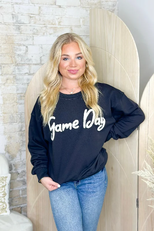 Charcoal Game Day Boxy Sweatshirt