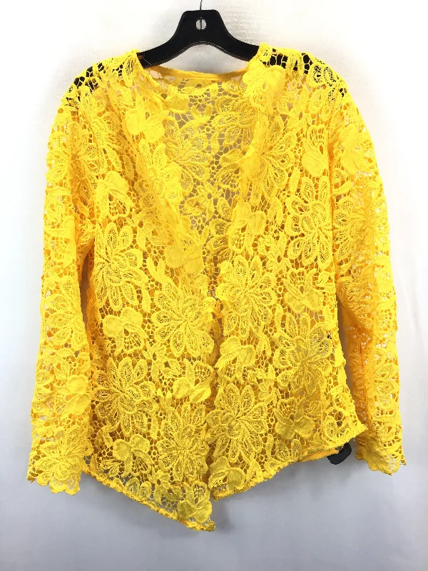 Yellow Cardigan Shein, Size 1x