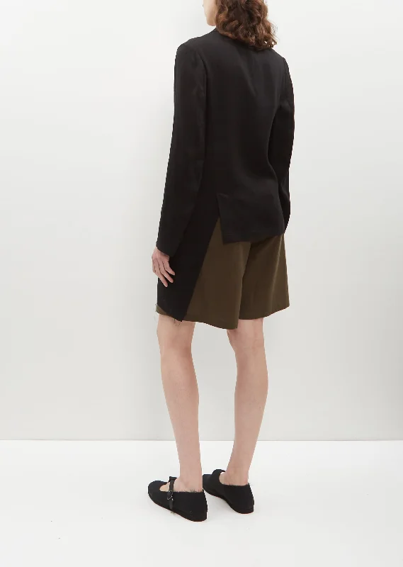 Asymmetric Drape Viscose Jacket