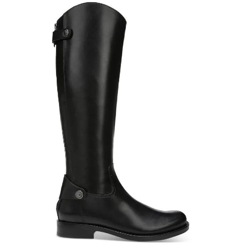 Mikala Womens Leather Riding Knee-High Boots