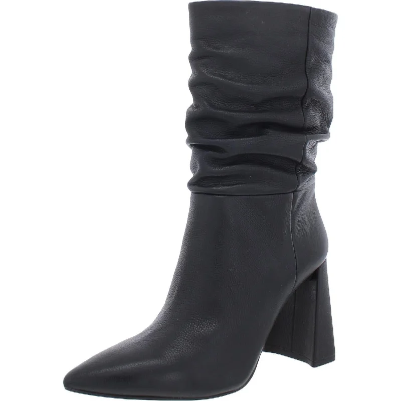 Ambie Womens Ruched Dressy Mid-Calf Boots