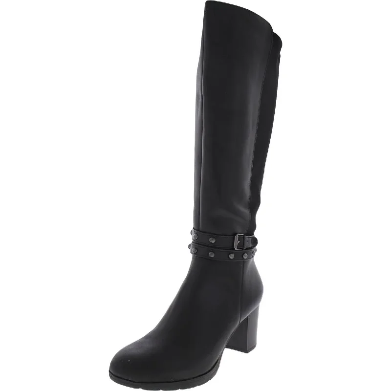 Reale Womens Wide Calf Knee-High Boots