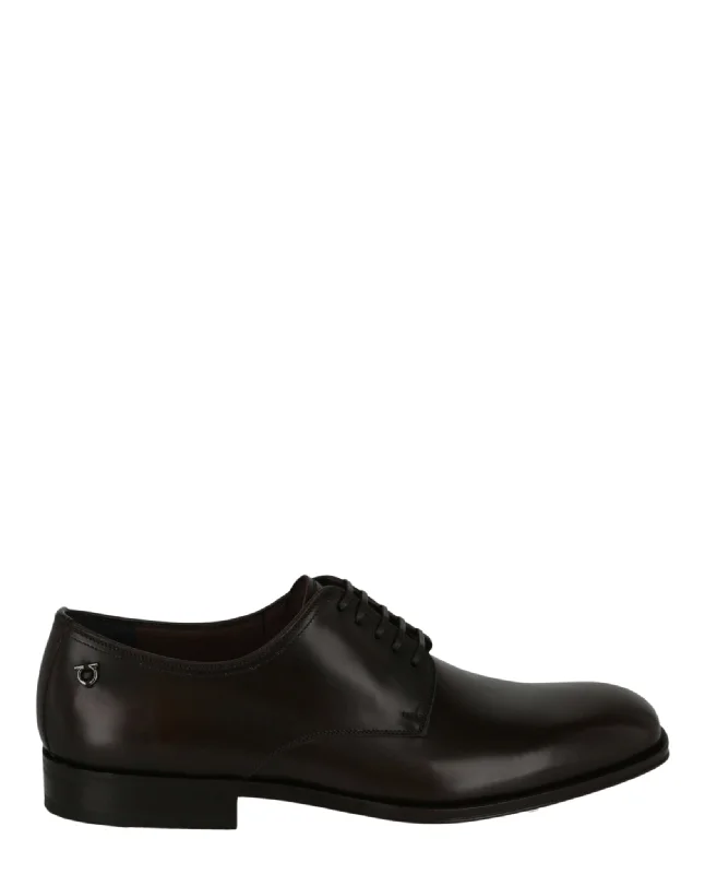 Ferragamo Mens Pershore Leather Derby