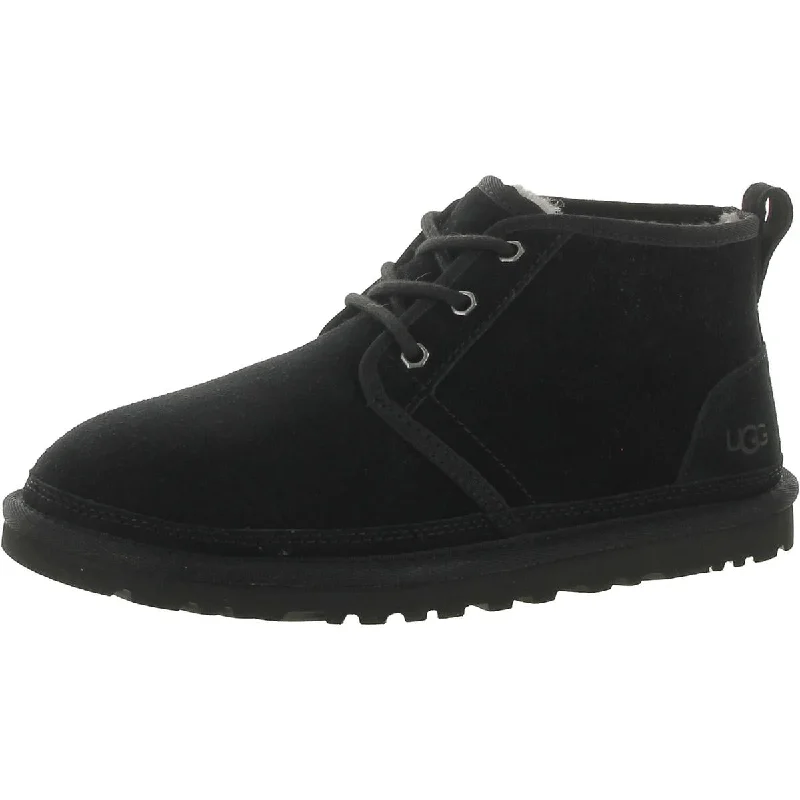 Neumel Mens Leather Casual Chukka Boots