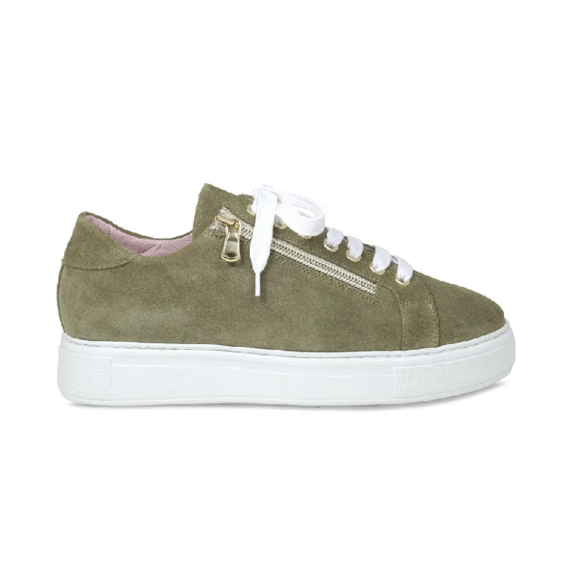 Feather: Khaki Suede