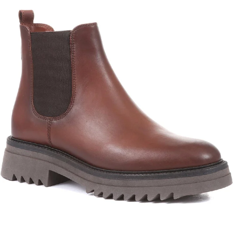 Trieste Chunky Leather Chelsea Boots - TRIESTE / 318 810