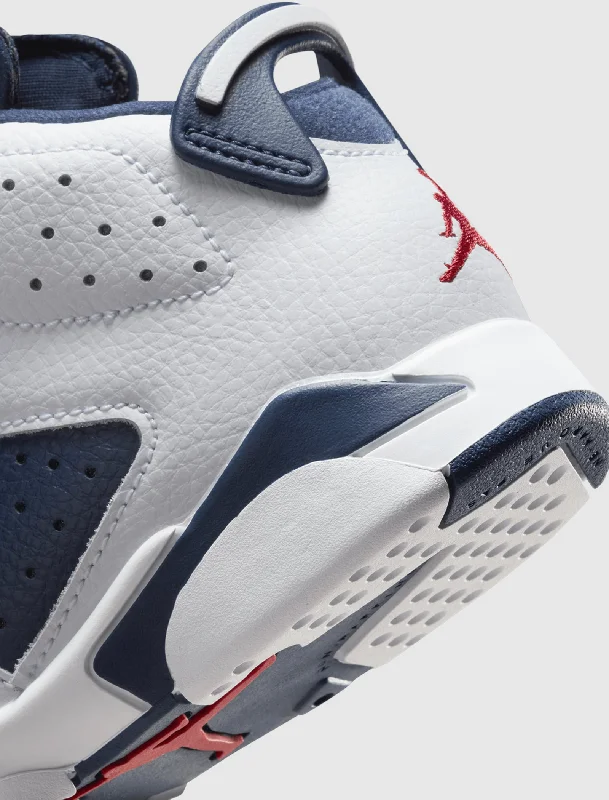 AIR JORDAN 6 RETRO ""WHITE/VARSITY RED/MIDNIGHT NAVY"" PS