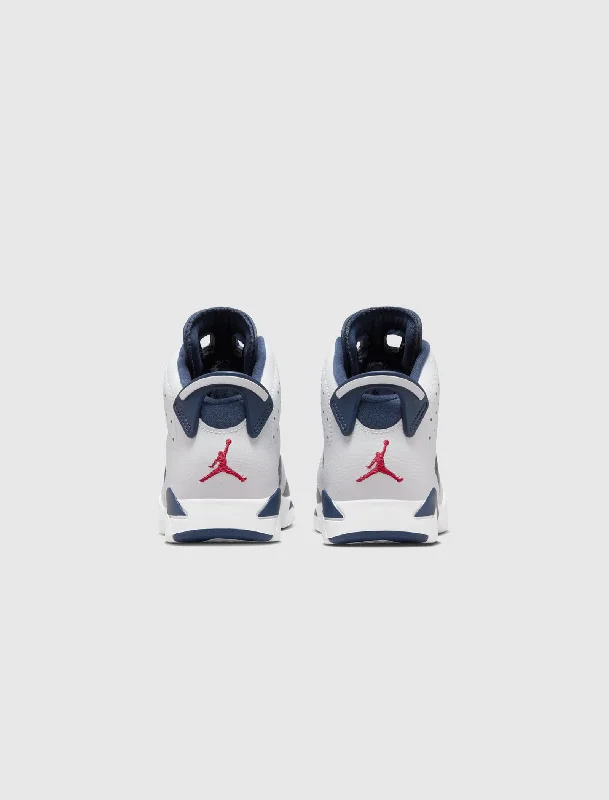 AIR JORDAN 6 RETRO ""WHITE/VARSITY RED/MIDNIGHT NAVY"" PS