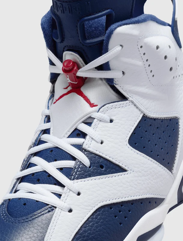 AIR JORDAN 6 RETRO ""WHITE/VARSITY RED/MIDNIGHT NAVY""