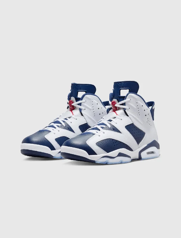 AIR JORDAN 6 RETRO ""WHITE/VARSITY RED/MIDNIGHT NAVY""