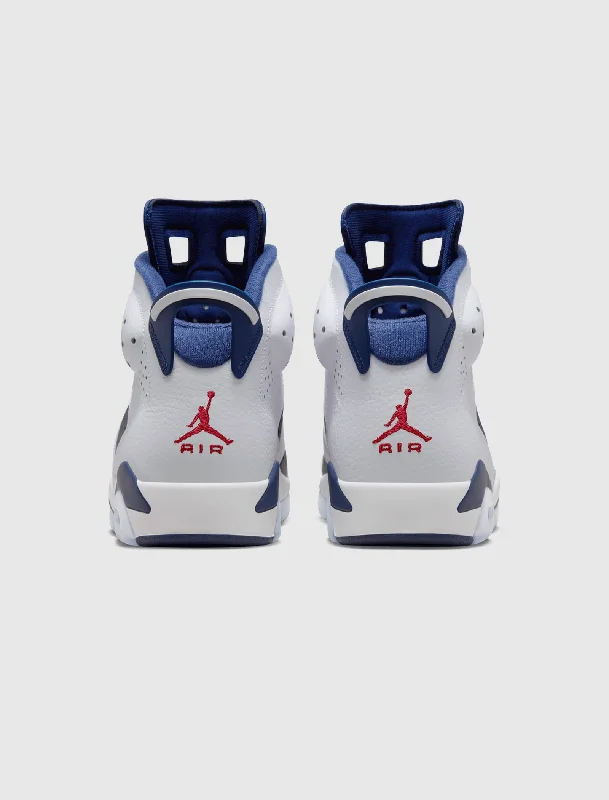 AIR JORDAN 6 RETRO ""WHITE/VARSITY RED/MIDNIGHT NAVY""